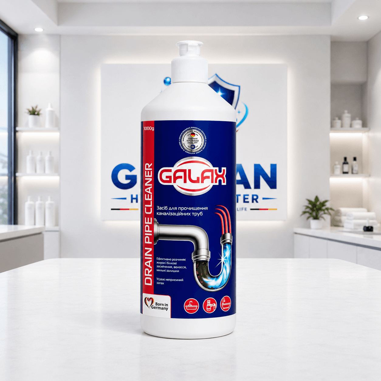GALAX das PowerClean საკანალიზაციო მილების საწმენდი 1 ლ