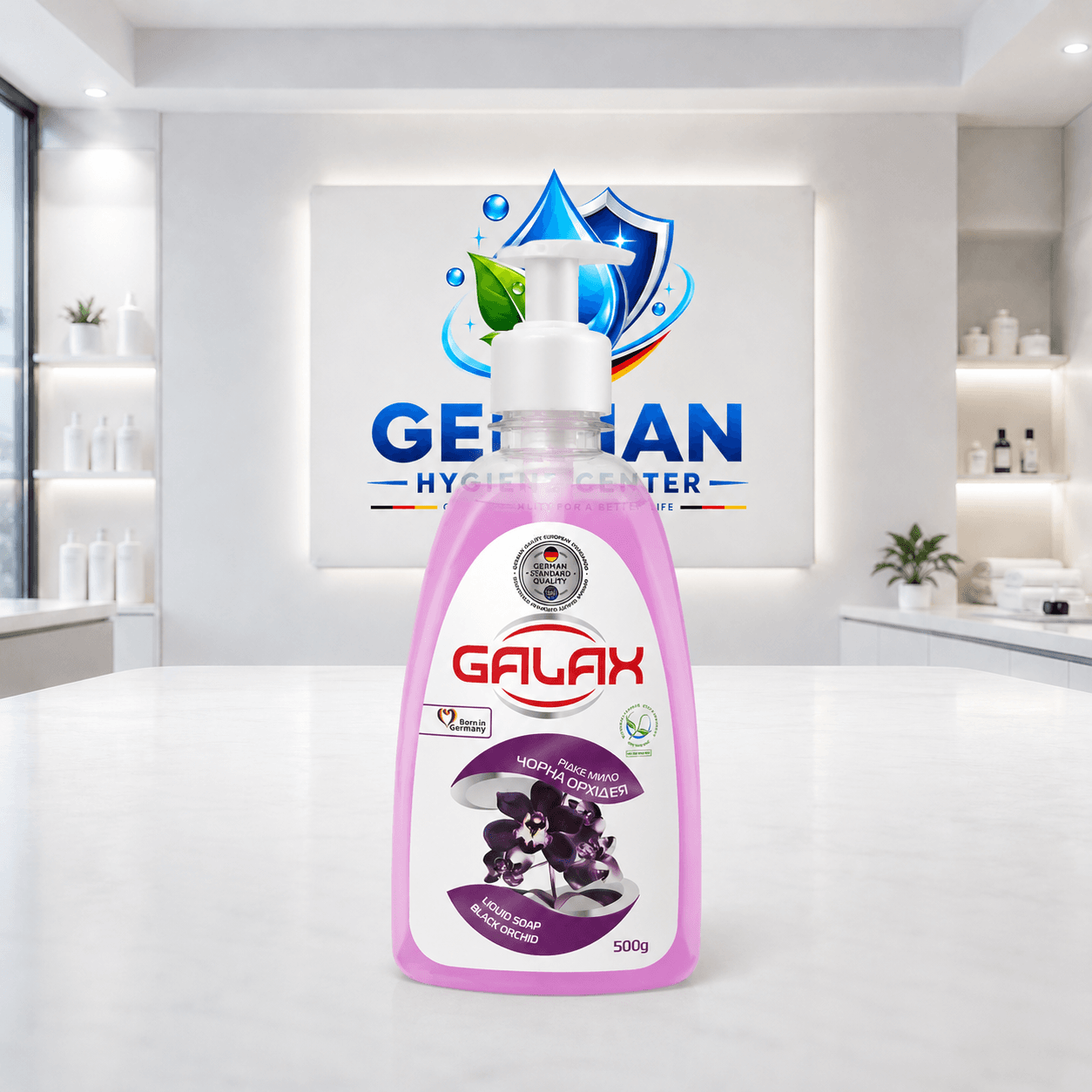 GALAX თხევადი საპონი Black Orchid