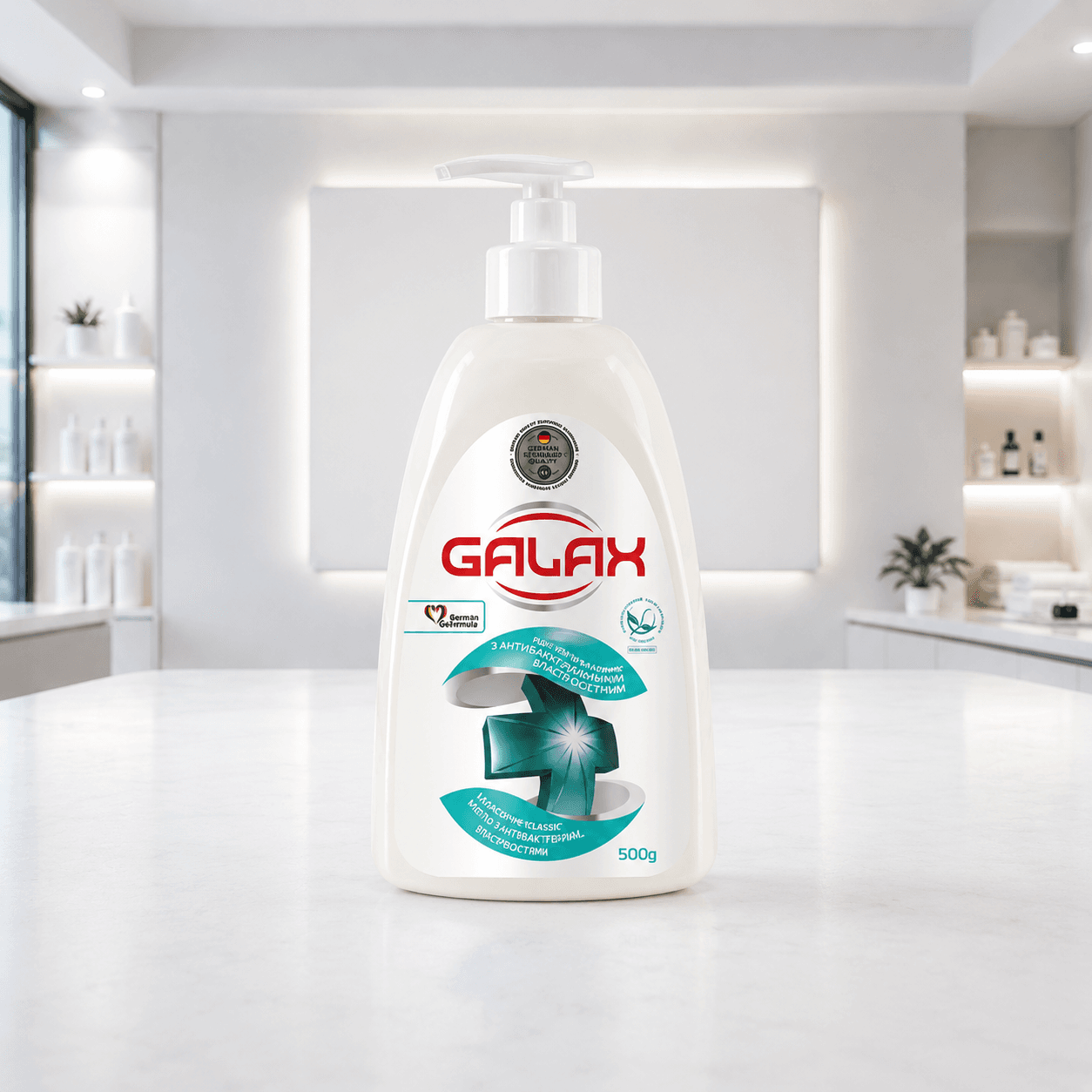 GALAX Classic ანტიბაქტერიული თხევადი საპონი 500 გ
